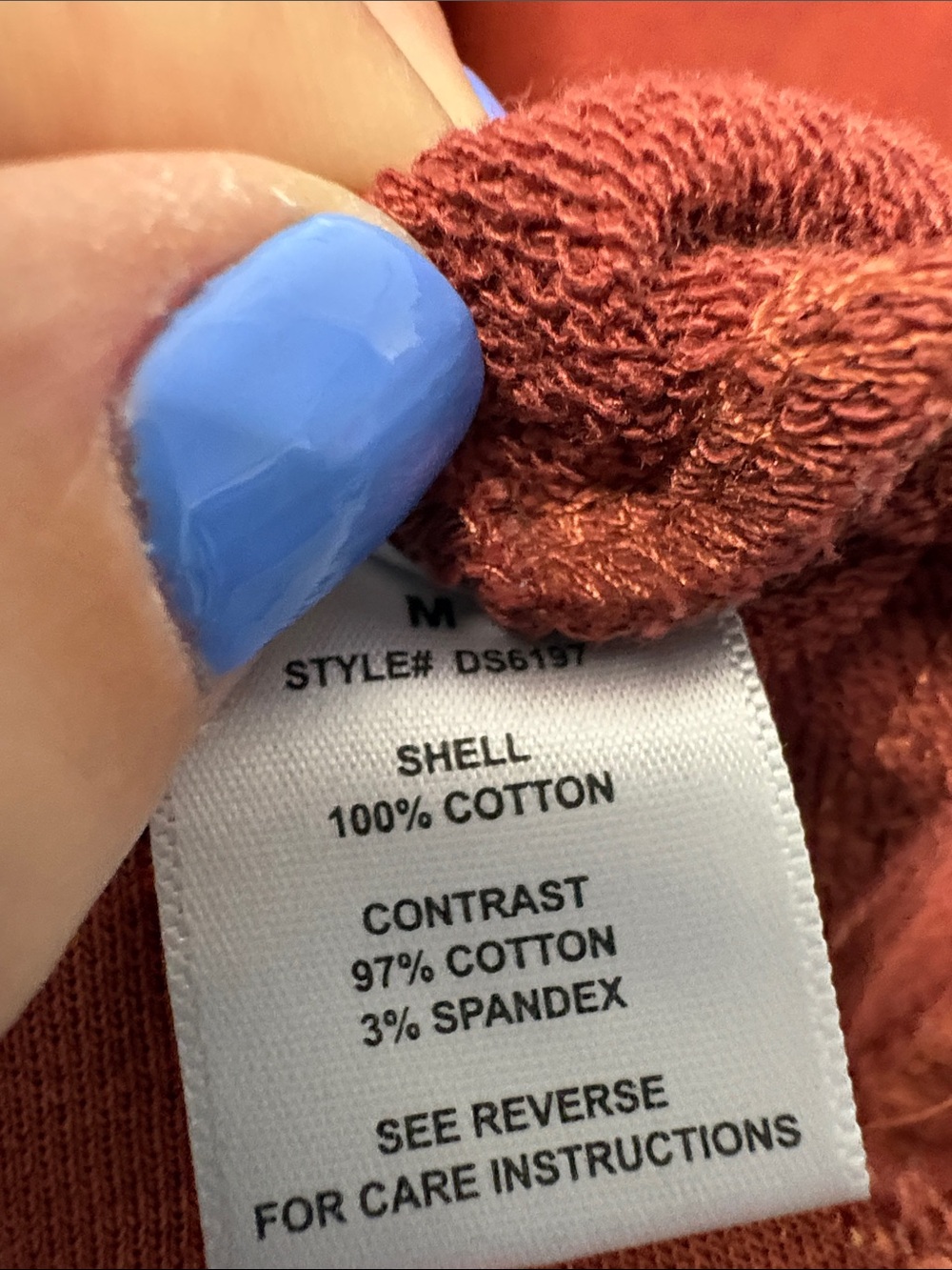 Oli & Hali Rust Casual Peasant Top-Oversized - Picture 8 of 8